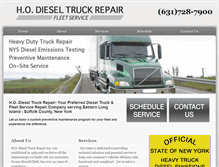 Tablet Screenshot of hodieseltruckrepair.com